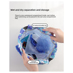 Children's swimming bag, wet and dry separation toilet bag, large-capacity swimming storage bag, beach storage bundle backpack. - SJB-DIAMOND ELITES