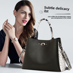 Wild snakeskin pattern workplace women's briefcase 2025 simple atmosphere women's bag women's mother bag wallet TT21080319 - SJB-DIAMOND ELITES