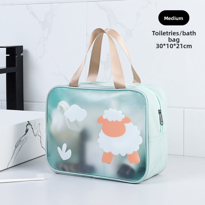 Cosmetics storage bag, wet and dry separation toilet bag, fitness transparent waterproof cosmetic bag, transparent makeup purse,Makeup bag with compartments, - SJB-DIAMOND ELITES
