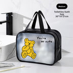 Cosmetics storage bag, wet and dry separation toilet bag, fitness transparent waterproof cosmetic bag, transparent makeup purse,Makeup bag with compartments, - SJB-DIAMOND ELITES