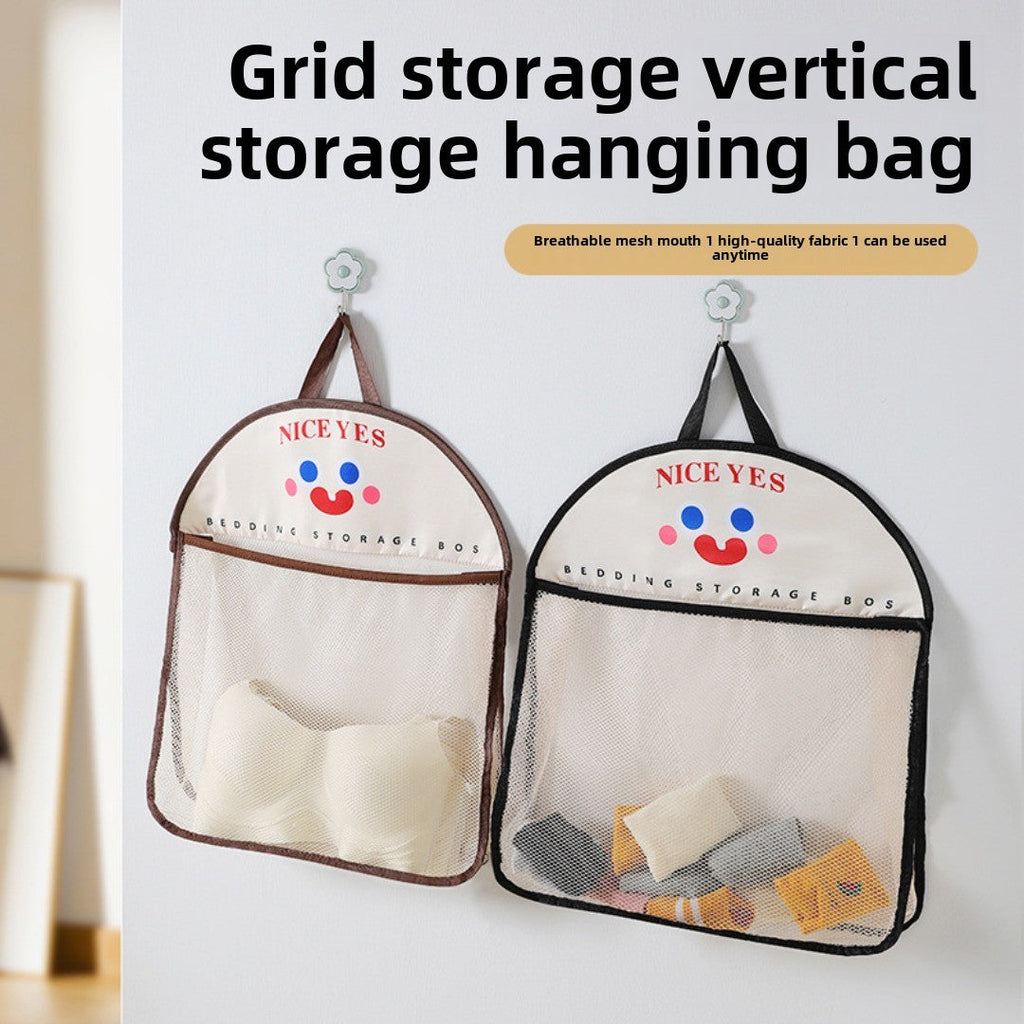 Socks storage hanging bag, underwear bag behind the door, mesh bag hanging fabric bag, dormitory wardrobe side side storage mesh bag - SJB-DIAMOND ELITES