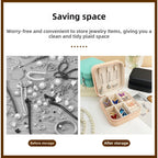 Jewelry storage box, storage box portable zipper case, travel jewelry stud earrings pu jewelry - SJB-DIAMOND ELITES