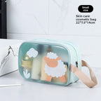 Cosmetics storage bag, wet and dry separation toilet bag, fitness transparent waterproof cosmetic bag, transparent makeup purse,Makeup bag with compartments, - SJB-DIAMOND ELITES