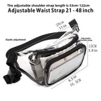 PVC transparent bag waterproof fanny pack Storage Bag for Portable Travel & Sports | Durable Fanny Pack with Clear Design for Secure and Easy Access - SJB-DIAMOND ELITES