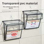Bathroom transparent storage bag, put clothes toilet storage bag, transparent PVC large-capacity wall-mounted waterproof bathroom hanging bag - SJB-DIAMOND ELITES