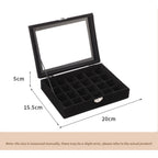 Flannel dustproof jewelry box with lid, ring earrings, earrings, necklace storage box, anti-oxidation jewelry storage box - SJB-DIAMOND ELITES