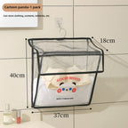 Bathroom transparent storage bag, put clothes toilet storage bag, transparent PVC large-capacity wall-mounted waterproof bathroom hanging bag - SJB-DIAMOND ELITES
