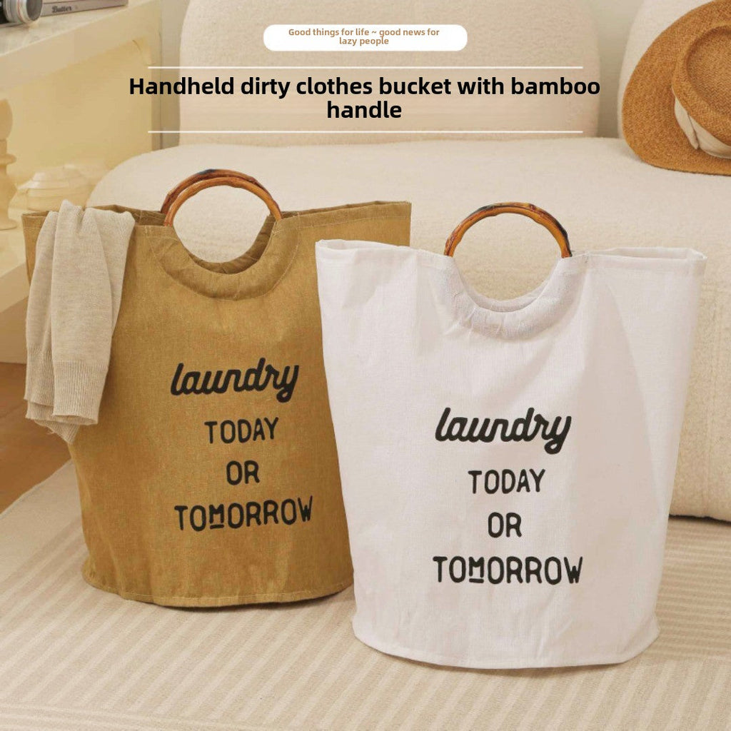 Tote clothes laundry basket household, large capacity pants clothing storage basket, polyester waterproof laundry basket - SJB-DIAMOND ELITES