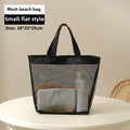 Mesh Shower Tote Bag, Portable Beach Bag, Summer Travel Large Capacity Portable Mesh Tote Bag, Foldable Wash and Makeup bag large - SJB-DIAMOND ELITES
