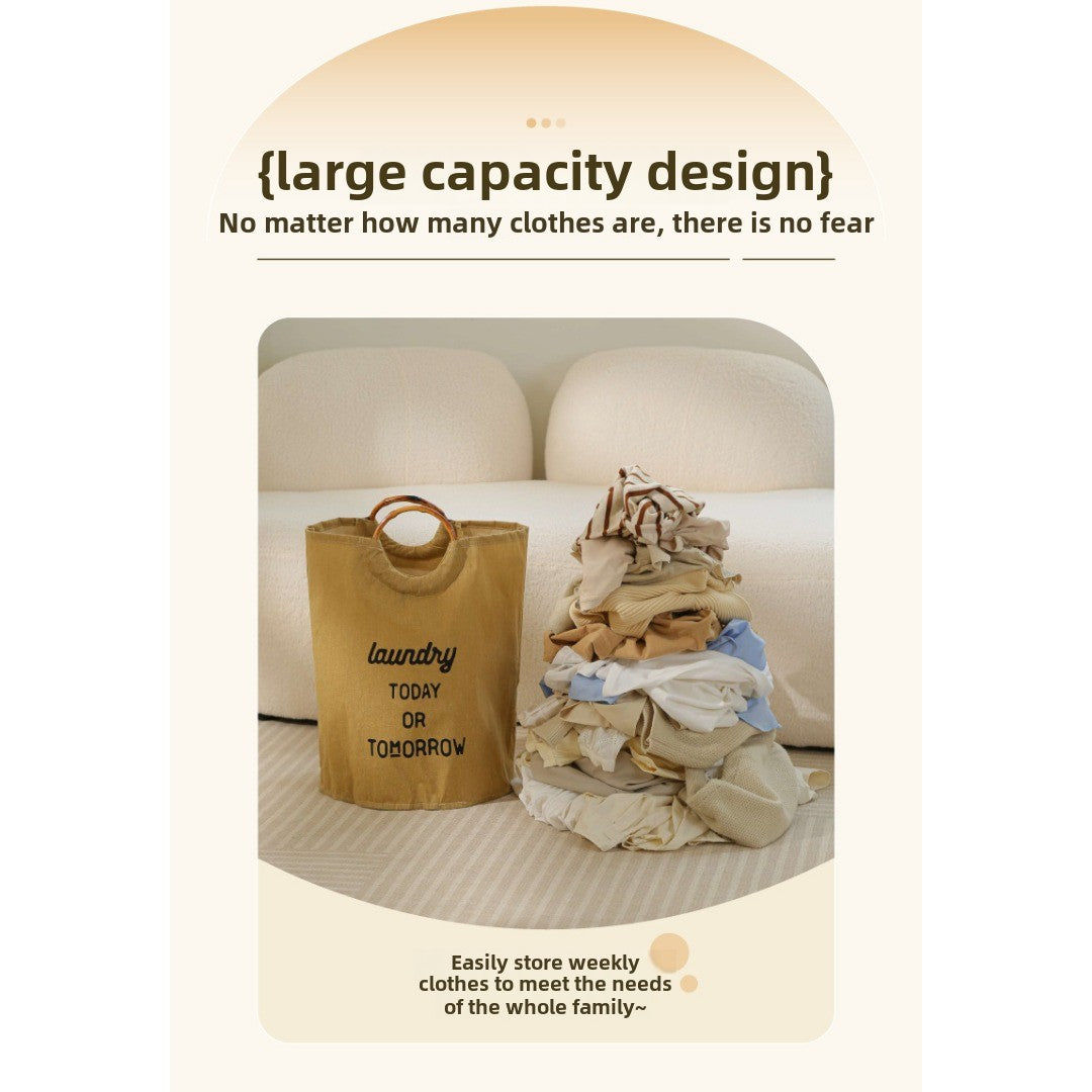 Tote clothes laundry basket household, large capacity pants clothing storage basket, polyester waterproof laundry basket - SJB-DIAMOND ELITES