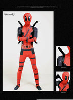 Halloween Costume Deadpool onesie skinny children's clothes adult double knife backpack boys suit costumes boys - SJB-DIAMOND ELITES