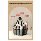 Mesh Shower Tote Bag, Portable Beach Bag, Summer Travel Large Capacity Portable Mesh Tote Bag, Foldable Wash and Makeup bag large - SJB-DIAMOND ELITES