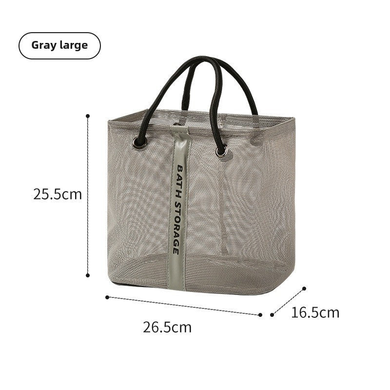 Mesh bath bag, mesh pocket tote swimming wash bag, men's bath towel bath bag, large storage bag - SJB-DIAMOND ELITES