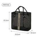 Mesh bath bag, mesh pocket tote swimming wash bag, men's bath towel bath bag, large storage bag - SJB-DIAMOND ELITES