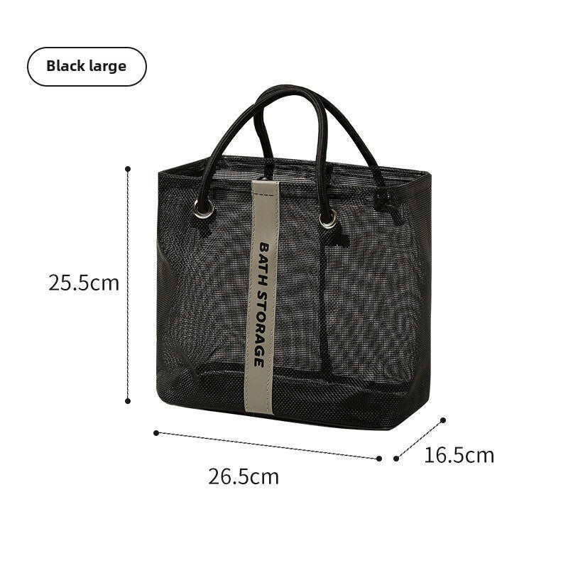 Mesh bath bag, mesh pocket tote swimming wash bag, men's bath towel bath bag, large storage bag - SJB-DIAMOND ELITES
