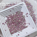 1061 Mini 1.5 * 3 rhombus zircon nail diamond, small flat bottom micro zirconium horse eye nail jewelry for press on nails