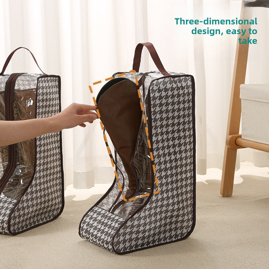 shoe storage bag, multi-functional tote transparent shoe bag, dust-proof and moisture-proof shoe bag, long boots and short boots protective bag. - SJB-DIAMOND ELITES