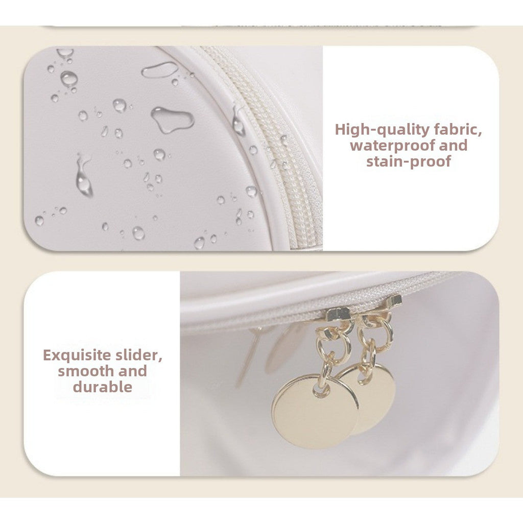 Visible portable cosmetic bag, large capacity portable cosmetic storage bag, multi-functional waterproof toilet bag, travel makeup bag, transparent makeup purse, - SJB-DIAMOND ELITES