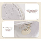 Visible portable cosmetic bag, large capacity portable cosmetic storage bag, multi-functional waterproof toilet bag, travel makeup bag, transparent makeup purse, - SJB-DIAMOND ELITES