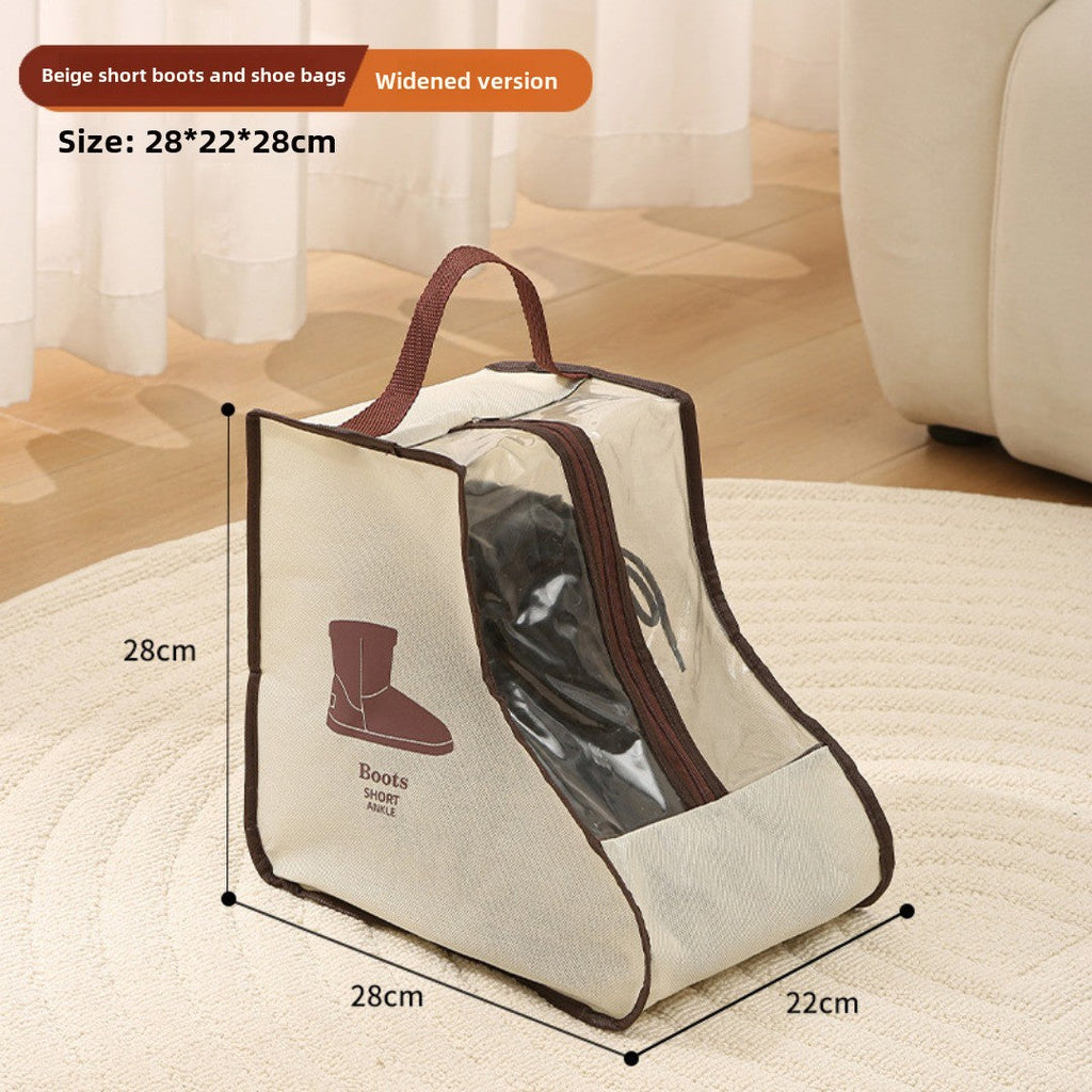 shoe storage bag, multi-functional tote transparent shoe bag, dust-proof and moisture-proof shoe bag, long boots and short boots protective bag. - SJB-DIAMOND ELITES