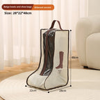 shoe storage bag, multi-functional tote transparent shoe bag, dust-proof and moisture-proof shoe bag, long boots and short boots protective bag. - SJB-DIAMOND ELITES