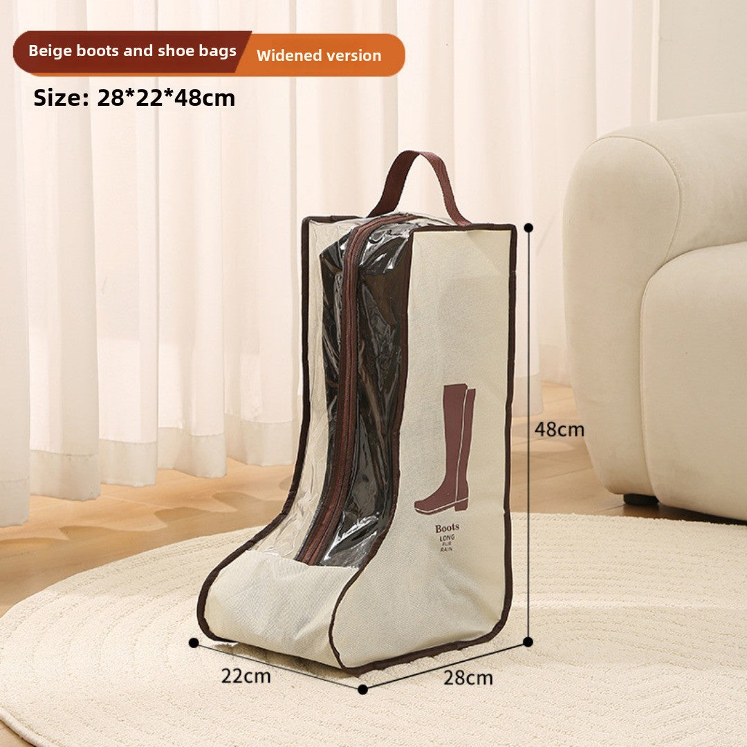 shoe storage bag, multi-functional tote transparent shoe bag, dust-proof and moisture-proof shoe bag, long boots and short boots protective bag. - SJB-DIAMOND ELITES