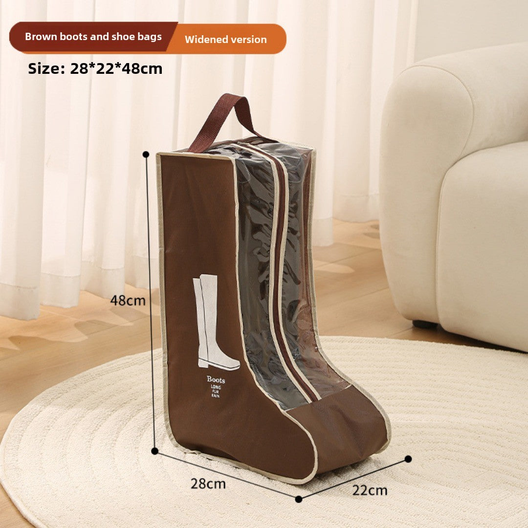 shoe storage bag, multi-functional tote transparent shoe bag, dust-proof and moisture-proof shoe bag, long boots and short boots protective bag. - SJB-DIAMOND ELITES