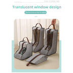 shoe storage bag, multi-functional tote transparent shoe bag, dust-proof and moisture-proof shoe bag, long boots and short boots protective bag. - SJB-DIAMOND ELITES