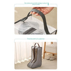 shoe storage bag, multi-functional tote transparent shoe bag, dust-proof and moisture-proof shoe bag, long boots and short boots protective bag. - SJB-DIAMOND ELITES