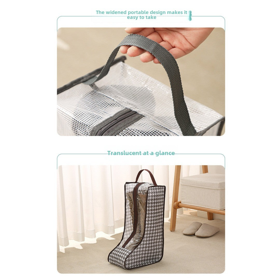 shoe storage bag, multi-functional tote transparent shoe bag, dust-proof and moisture-proof shoe bag, long boots and short boots protective bag. - SJB-DIAMOND ELITES