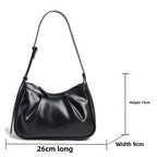 Women's bag pleated underarm bag hobo small shoulder bag for women - SJB-DIAMOND ELITES