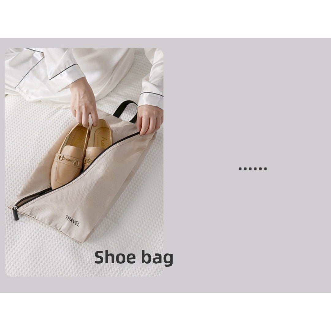 Thickened polyester cloth travel clothes storage bag, travel goods set bundle shoe cover finishing six-piece storage bag - SJB-DIAMOND ELITES