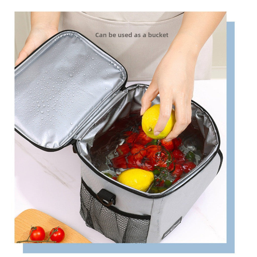Outdoor picnic bag, lunch tote bag with crossbody strap, shoulder ice bag for thermal insulation, lunch box bag, fruit cold drink storage bag - SJB-DIAMOND ELITES