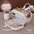 Double layer portable cosmetic bag, large capacity portable cosmetic storage bag, makeup bag organizer,Makeup bag with compartments, - SJB-DIAMOND ELITES