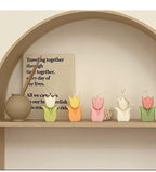 Tulip Candle Aroma Decoration Wedding Souvenir Birthday Gift Decoration Candles Handmade Delicate Tulip Flower Shape Candle  Perfect for Birthday Party Wedding Spa Home Decor Stevvex