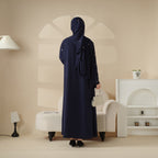 Tulip Embroidery Open Abaya 4-Piece Set (MOA051) - SJB-DIAMOND ELITES