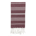 Turkish Cotton Hand Towel 36x22 Quick-Dry Absorbent Kitchen Bathroom With Fringe, 6 Colors