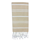 Turkish Cotton Hand Towel 36x22 Quick-Dry Absorbent Kitchen Bathroom With Fringe, 6 Colors
