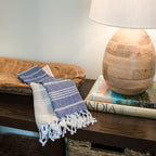 Turkish Cotton Hand Towel 36x22 Quick-Dry Absorbent Kitchen Bathroom With Fringe, 6 Colors