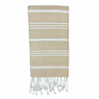 Turkish Cotton Hand Towel 36x22 Quick-Dry Absorbent Kitchen Bathroom With Fringe, 6 Colors
