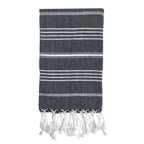 Turkish Cotton Hand Towel 36x22 Quick-Dry Absorbent Kitchen Bathroom With Fringe, 6 Colors
