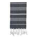 Turkish Cotton Hand Towel 36x22 Quick-Dry Absorbent Kitchen Bathroom With Fringe, 6 Colors