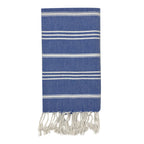 Turkish Cotton Hand Towel 36x22 Quick-Dry Absorbent Kitchen Bathroom With Fringe, 6 Colors