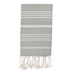 Turkish Cotton Hand Towel 36x22 Quick-Dry Absorbent Kitchen Bathroom With Fringe, 6 Colors