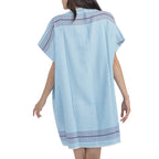Turkish Cotton Pom Pom Tunic Cover-Up One Size Beach Swimsuit Dress
