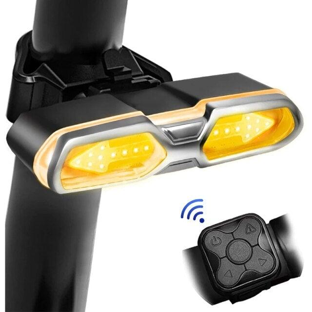 Turn Signals For Bicycle Light Bicycle Taillight Led Light With USB Charging Bicycle Lighting Safety Warning Brake Light Remote Control Bike Rear Light Back USB Rechargeable Safety Warning Cycling Light Fits On Any Road Bicycle Stevvex