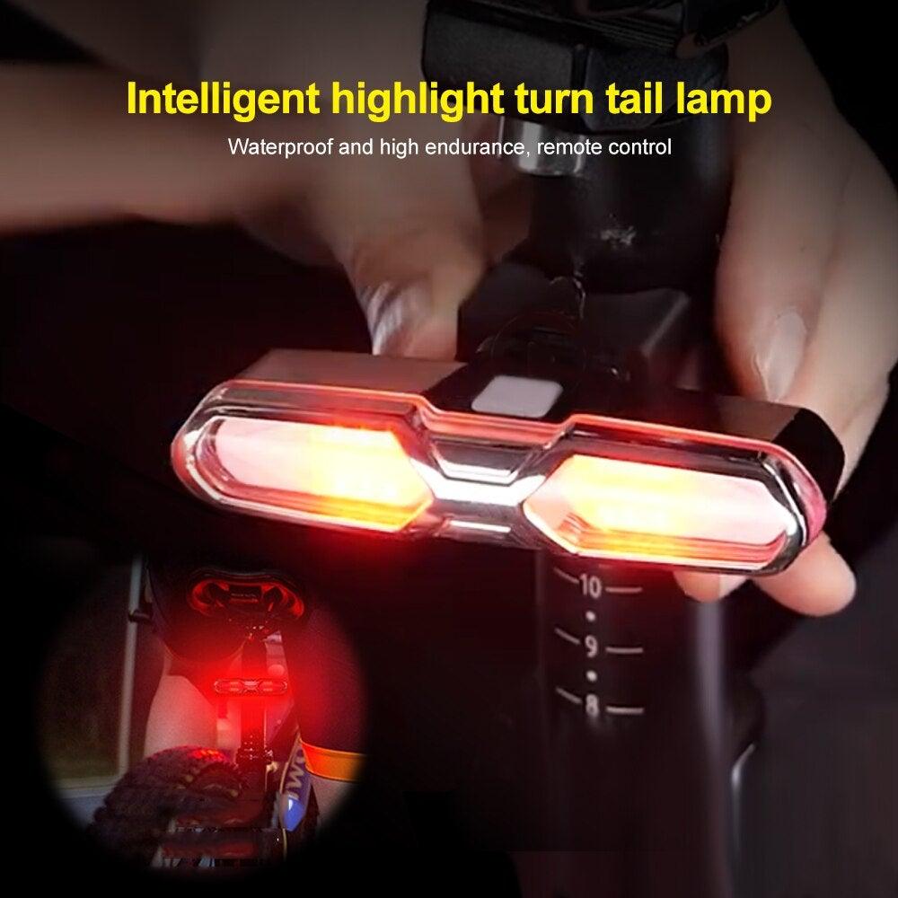 Turn Signals For Bicycle Light Bicycle Taillight Led Light With USB Charging Bicycle Lighting Safety Warning Brake Light Remote Control Bike Rear Light Back USB Rechargeable Safety Warning Cycling Light Fits On Any Road Bicycle Stevvex