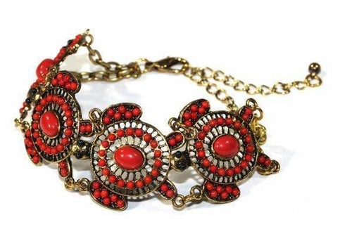 Turtle Bead Bracelet Colorful Drop Charm Summer Jewelry