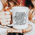 Twist The Bones And Bend The Back Ceramic Mug 15 oz Peachy Sunday
