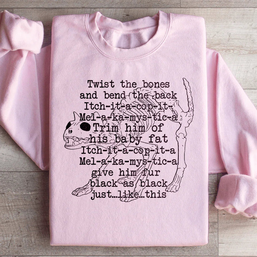 Twist The Bones And Bend The Back Sweatshirt Peachy Sunday